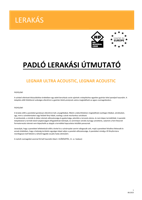 Legnar Acoustic lerakási útmutató